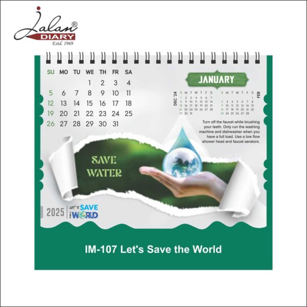 Table Calendar IM-107 Save The World