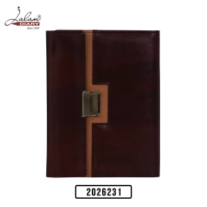 Organiser Notebook with Metal Lock Closure