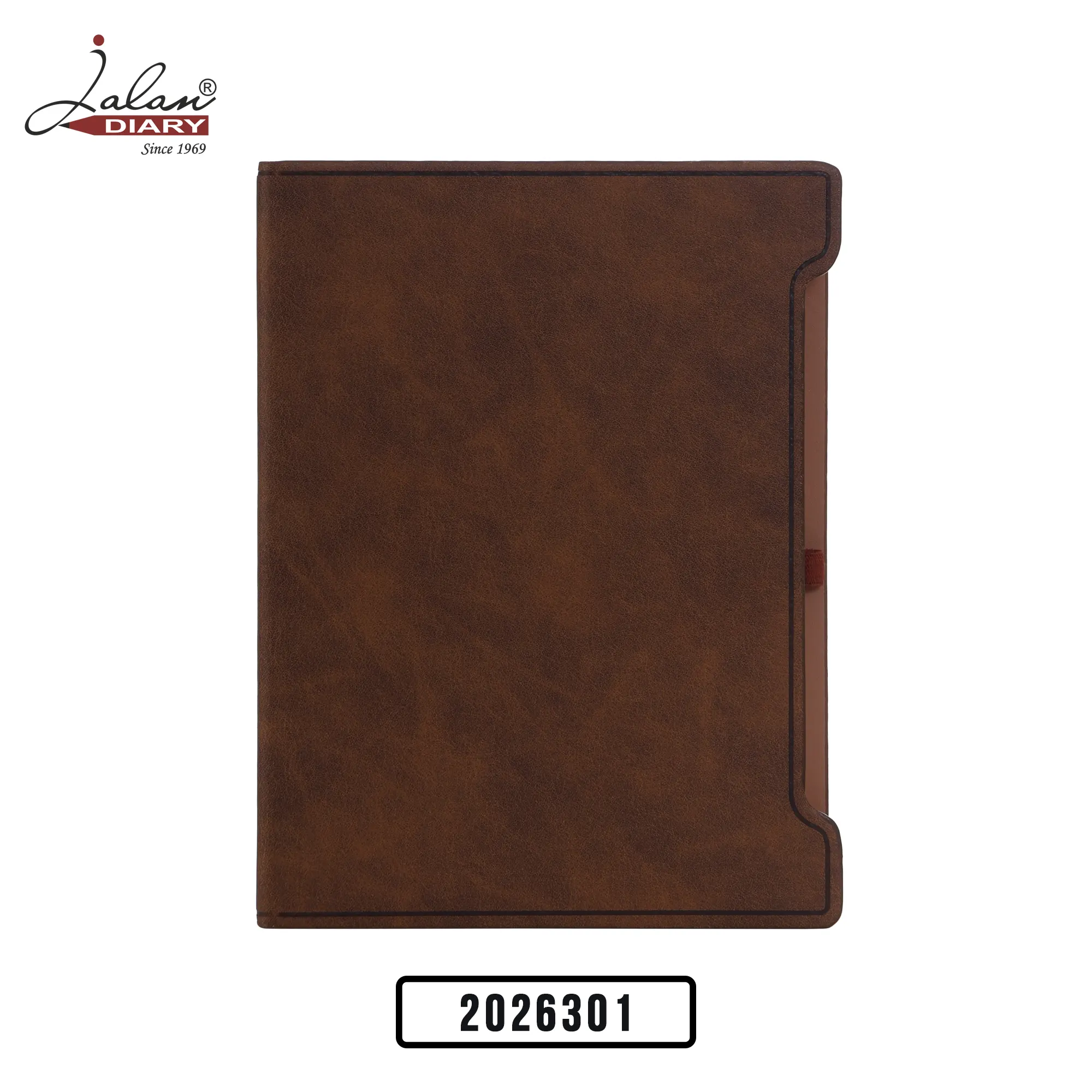 Premium Brown Hardbound Notebook – Model 2026301