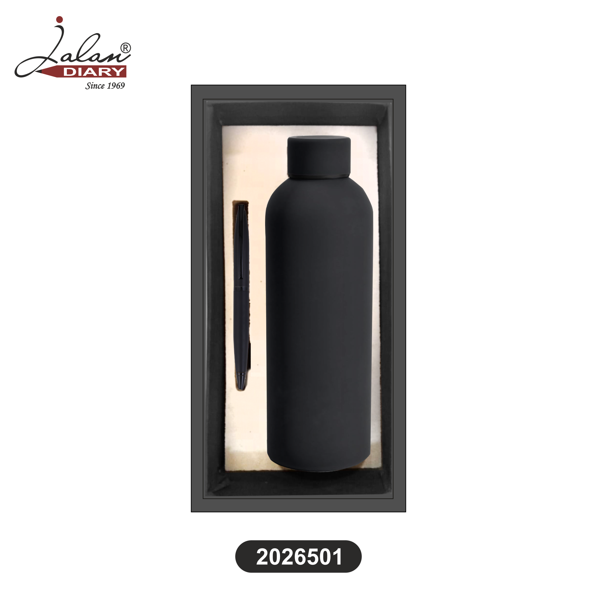 Premium Bottle & Metal Pen Combo Set