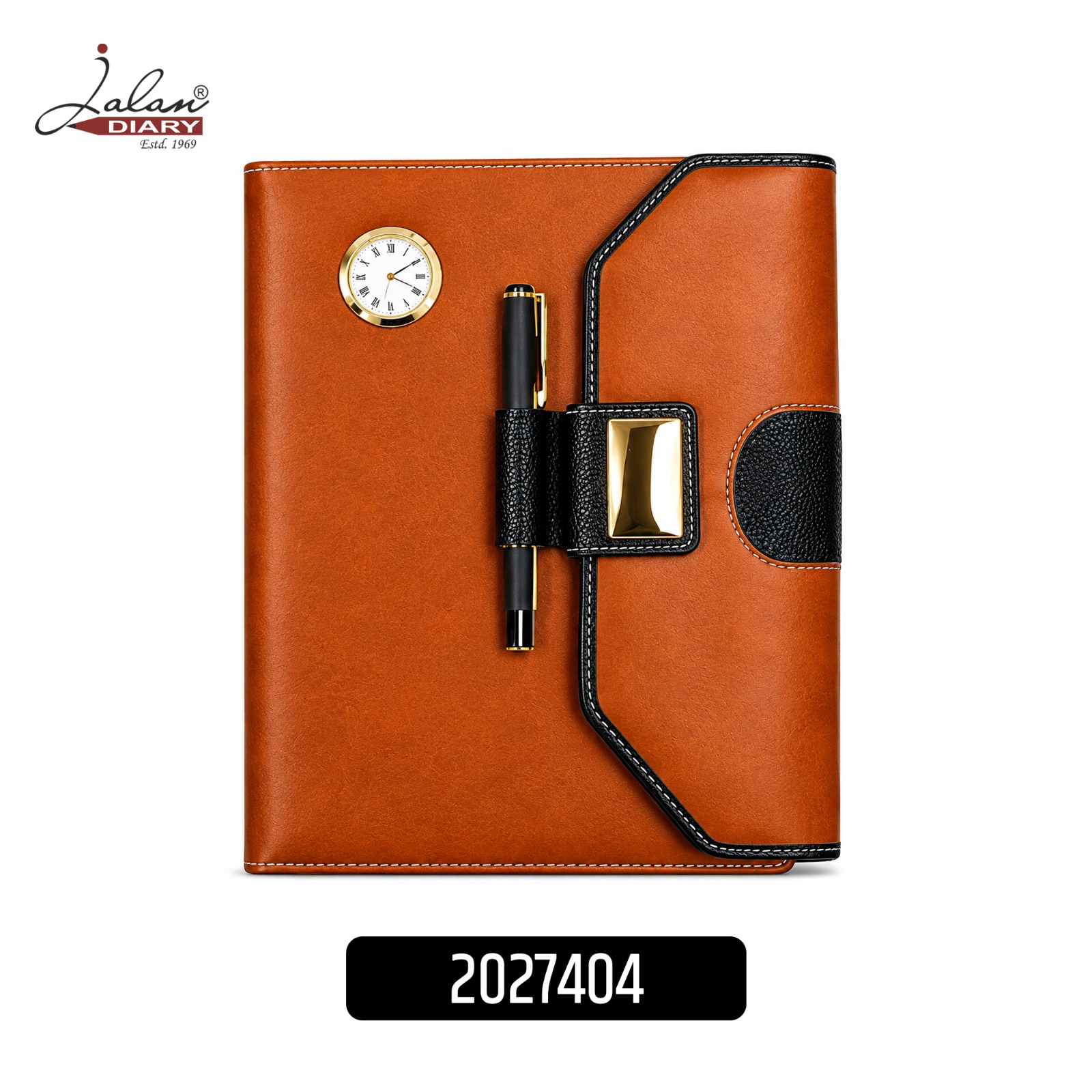 Premium Folder Diary in Tan PU | Jalan Diary