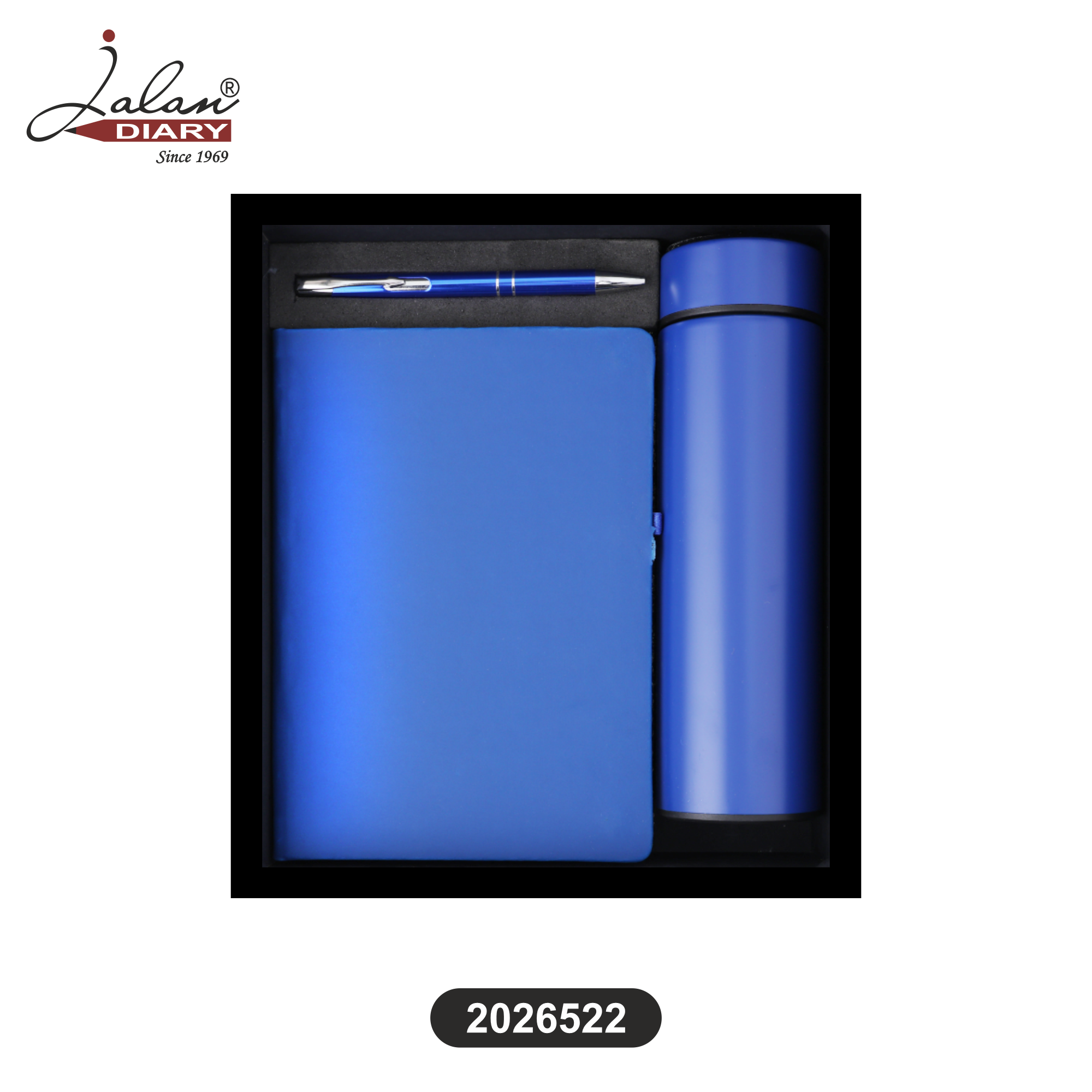 Premium Executive Notebook, Pen & Temperature Bottle Gift Set
