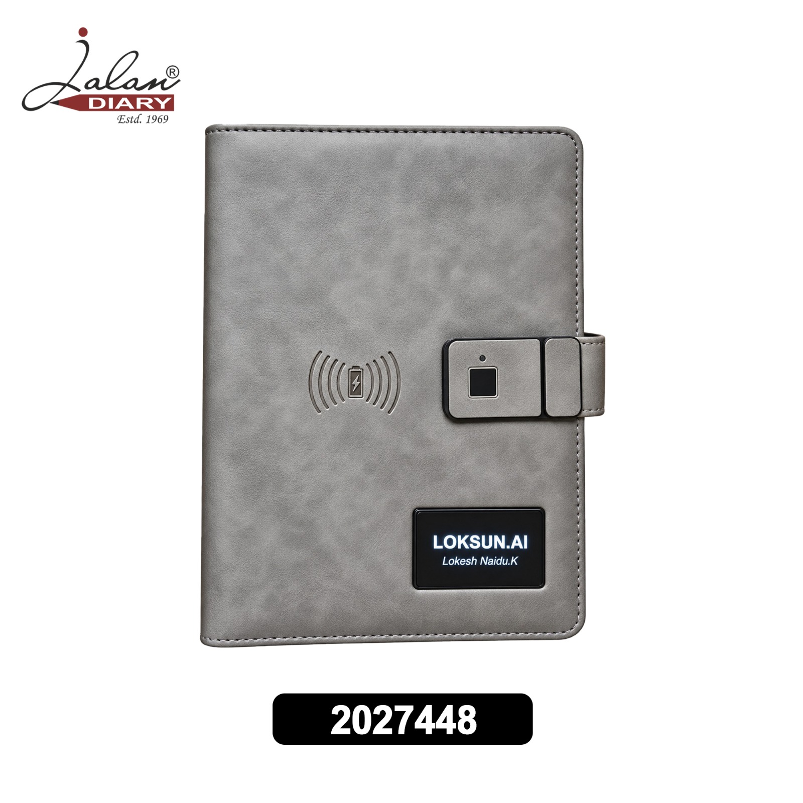 A5 Powerbank Notebook 8000mAh | Fingerprint Lock