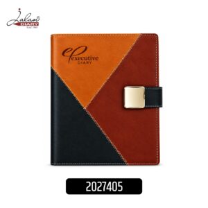Three-Tone PU Diary Folder