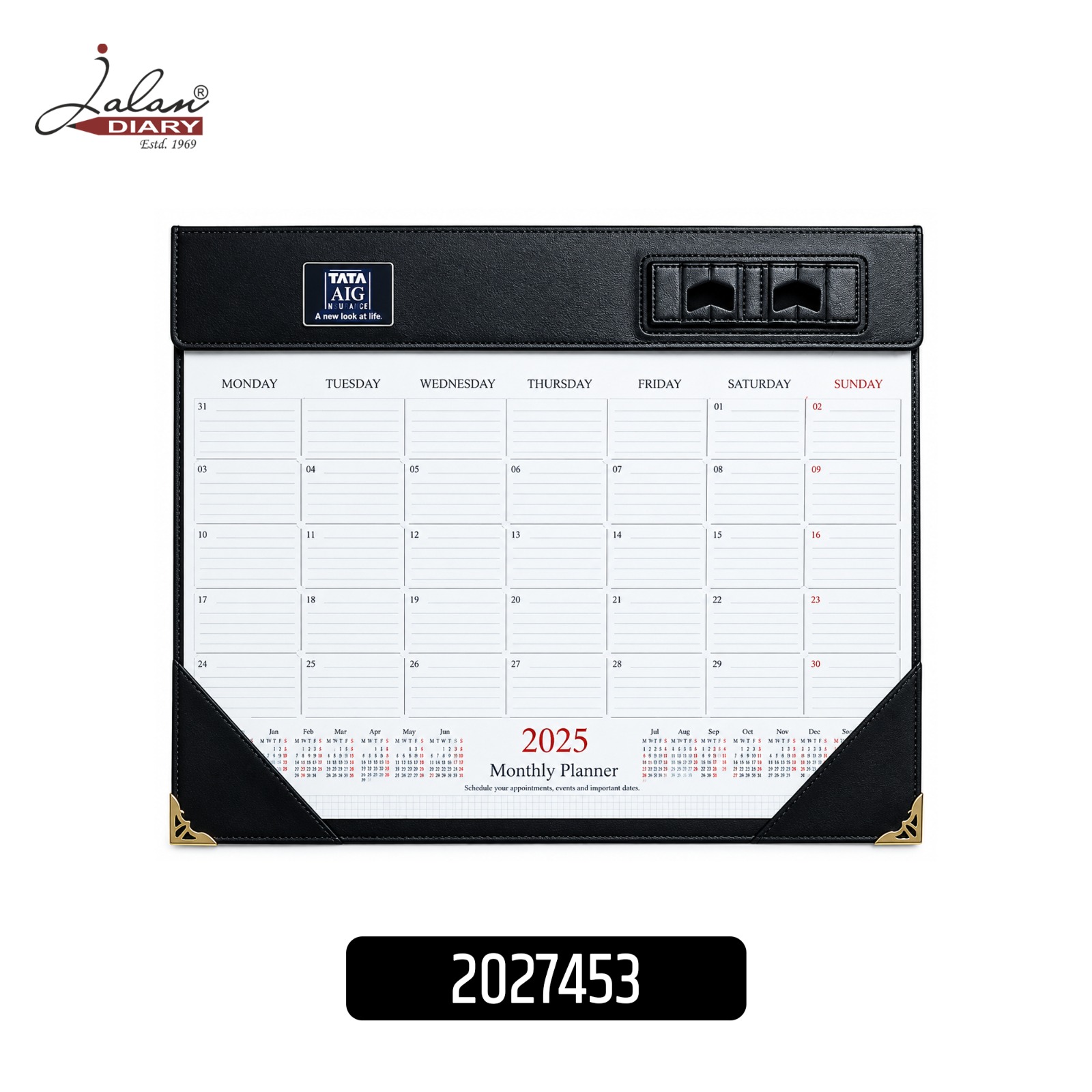 Premium Table Planner with Wireless Charging | Jalan Diary
